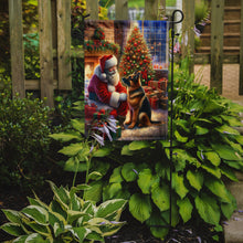 Load image into Gallery viewer, German Shepherd with Santa Garden Flag – Christmas Dog Yard Decor