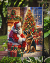 Load image into Gallery viewer, German Shepherd with Santa Garden Flag – Christmas Dog Yard Decor