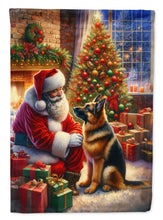 Load image into Gallery viewer, German Shepherd with Santa Garden Flag – Christmas Dog Yard Decor