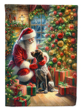 Load image into Gallery viewer, German Shorthaired Pointer and Santa Claus House Flag