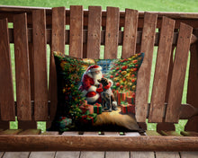 Load image into Gallery viewer, German Shorthaired Pointer and Santa Claus Throw Pillow - 14x14 Decorative Pillow – Art for Your Home &amp; Patio