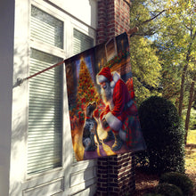 Load image into Gallery viewer, German Wirehaired Pointer and Santa Claus House Flag