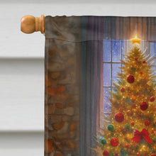 Load image into Gallery viewer, German Wirehaired Pointer and Santa Claus House Flag