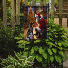Load image into Gallery viewer, German Wirehaired Pointer with Santa Garden Flag – Christmas Dog Yard Decor