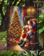 Load image into Gallery viewer, Golden Retriever with Santa Garden Flag – Christmas Dog Yard Decor