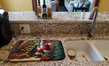 Load image into Gallery viewer, Gordon Setter and Santa Claus Dish Drying Mat