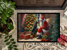 Load image into Gallery viewer, Gordon Setter and Santa Claus Doormat-24x36 Indoor / Outdoor Rug | Made in USA