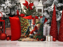 Load image into Gallery viewer, Gordon Setter and Santa Claus Throw Pillow - 14x14 Decorative Pillow – Art for Your Home &amp; Patio
