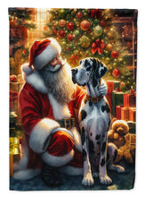 Load image into Gallery viewer, Great Dane and Santa Claus House Flag