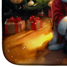 Load image into Gallery viewer, Great Dane and Santa Claus Dish Drying Mat