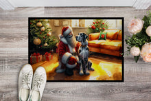Load image into Gallery viewer, Great Dane and Santa Claus Doormat