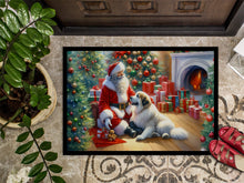 Load image into Gallery viewer, Great Pyrenees and Santa Claus Doormat-24x36 Indoor / Outdoor Rug | Made in USA