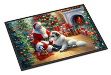 Load image into Gallery viewer, Great Pyrenees and Santa Claus Doormat - 18X27 Indoor / Outdoor Rug | Made in USA
