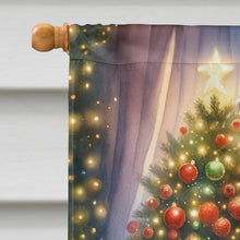Load image into Gallery viewer, Greater Swiss Mountain Dog and Santa Claus House Flag