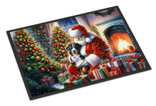 Load image into Gallery viewer, Greater Swiss Mountain Dog and Santa Claus Doormat-24x36 Indoor / Outdoor Rug | Made in USA