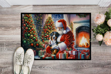 Load image into Gallery viewer, Greater Swiss Mountain Dog and Santa Claus Doormat