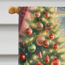 Load image into Gallery viewer, Greyhound and Santa Claus House Flag