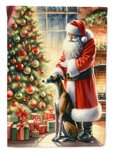 Load image into Gallery viewer, Greyhound and Santa Claus House Flag