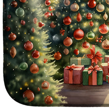 Load image into Gallery viewer, Greyhound and Santa Claus Dish Drying Mat