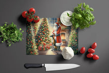 Load image into Gallery viewer, Greyhound and Santa Claus Glass Cutting Boards – Durable, Decorative Kitchen Art