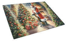 Load image into Gallery viewer, Greyhound and Santa Claus Glass Cutting Boards – Durable, Decorative Kitchen Art