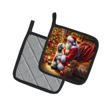 Load image into Gallery viewer, Havanese and Santa Claus Pot Holders - Set of 2 Decorative Kitchen Helpers | Made in the USA