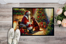 Load image into Gallery viewer, Irish Setter and Santa Claus Doormat - 18X27 Indoor / Outdoor Rug | Made in USA