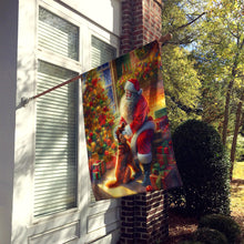 Load image into Gallery viewer, Irish Setter and Santa Claus House Flag