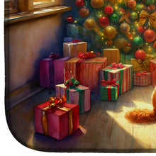 Load image into Gallery viewer, Irish Setter and Santa Claus Dish Drying Mat