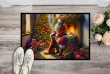 Load image into Gallery viewer, Irish Setter and Santa Claus Doormat-24x36 Indoor / Outdoor Rug | Made in USA
