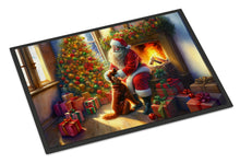 Load image into Gallery viewer, Irish Setter and Santa Claus Doormat-24x36 Indoor / Outdoor Rug | Made in USA