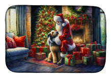 Load image into Gallery viewer, Irish Wolfhound and Santa Claus Dish Drying Mat