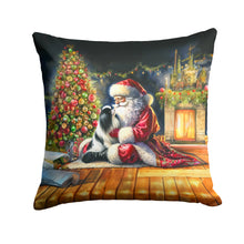 Load image into Gallery viewer, Japanese Chin and Santa Claus Throw Pillow