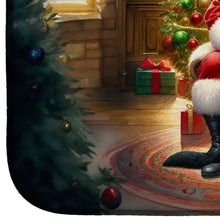 Load image into Gallery viewer, Labrador Retriever and Santa Claus Dish Drying Mat
