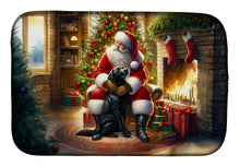 Load image into Gallery viewer, Labrador Retriever and Santa Claus Dish Drying Mat