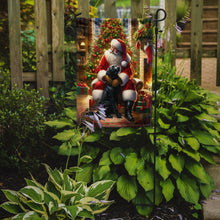 Load image into Gallery viewer, Labrador Retriever with Santa Garden Flag – Christmas Dog Yard Decor