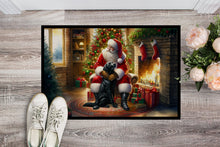 Load image into Gallery viewer, Labrador Retriever and Santa Claus Doormat - 18X27 Indoor / Outdoor Rug | Made in USA