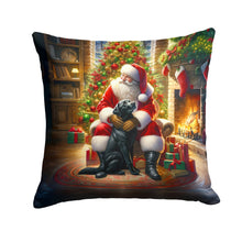 Load image into Gallery viewer, Labrador Retriever and Santa Claus Throw Pillow