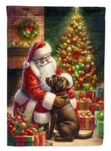 Load image into Gallery viewer, Labrador Retriever with Santa Garden Flag – Christmas Dog Yard Decor