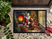 Load image into Gallery viewer, Labrador Retriever and Santa Claus Doormat - 18X27 Indoor / Outdoor Rug | Made in USA