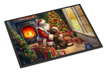 Load image into Gallery viewer, Labrador Retriever and Santa Claus Doormat - 18X27 Indoor / Outdoor Rug | Made in USA