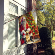 Load image into Gallery viewer, Labrador Retriever and Santa Claus House Flag