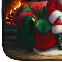 Load image into Gallery viewer, Labrador Retriever and Santa Claus Dish Drying Mat