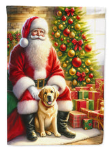 Load image into Gallery viewer, Labrador Retriever with Santa Garden Flag – Christmas Dog Yard Decor