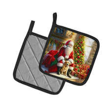 Load image into Gallery viewer, Labrador Retriever and Santa Claus Pot Holders - Set of 2 Decorative Kitchen Helpers | Made in the USA
