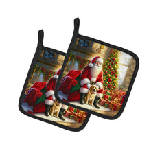 Load image into Gallery viewer, Labrador Retriever and Santa Claus Pot Holders - Set of 2 Decorative Kitchen Helpers | Made in the USA