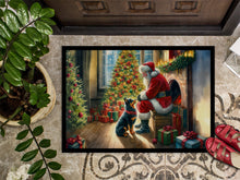 Load image into Gallery viewer, Lancashire Heeler and Santa Claus Doormat-24x36 Indoor / Outdoor Rug | Made in USA