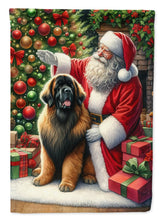 Load image into Gallery viewer, Leonberger and Santa Claus House Flag