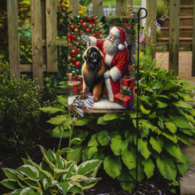 Load image into Gallery viewer, Leonberger with Santa Garden Flag – Christmas Dog Yard Decor