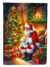 Load image into Gallery viewer, Maltese with Santa Garden Flag – Christmas Dog Yard Decor